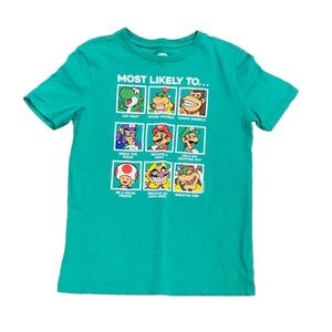Super Mario & Friends Shirt - Boys Size L 10-12